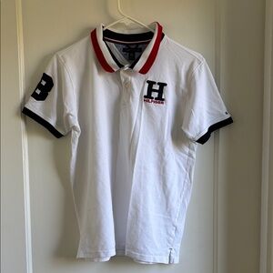 Tommy Hilfiger Navy and Red Trim Polo